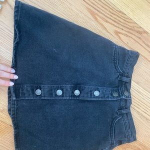 Adorable black denim skirt! Dress up or down!